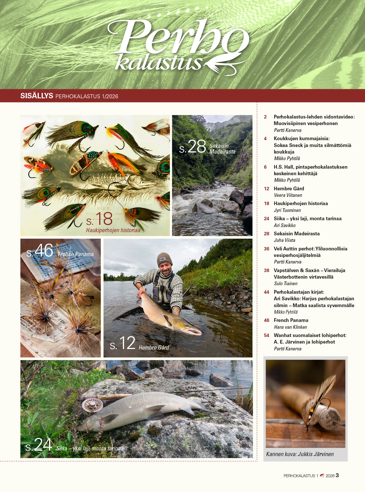 Perhokalastus 5-2025 sisallysluettelo